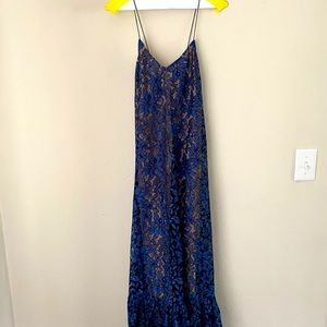 Anthropologie Moulinette Soeurs Blue Maxi Dress